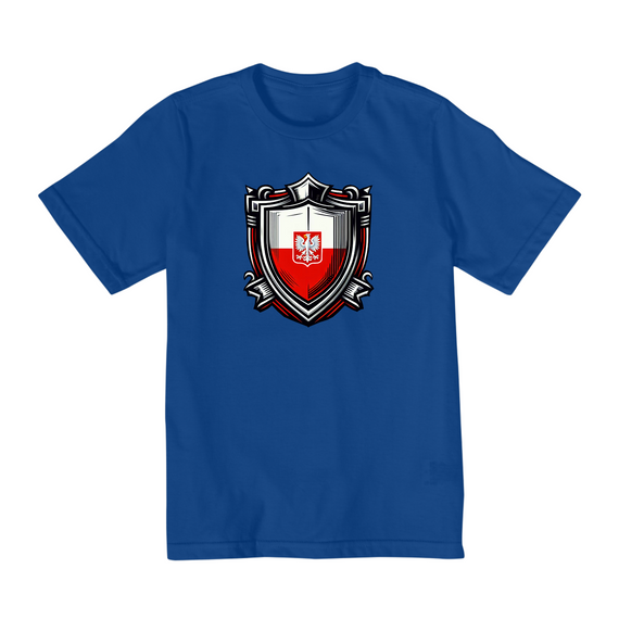 Camiseta Infantil (10 a 14) | Brasão da Polônia
