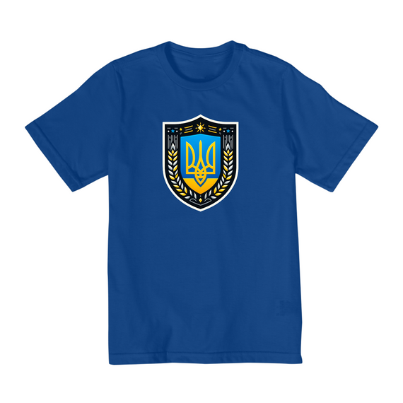 Camiseta Infantil (10 a 14) | Brasão da Ucrânia