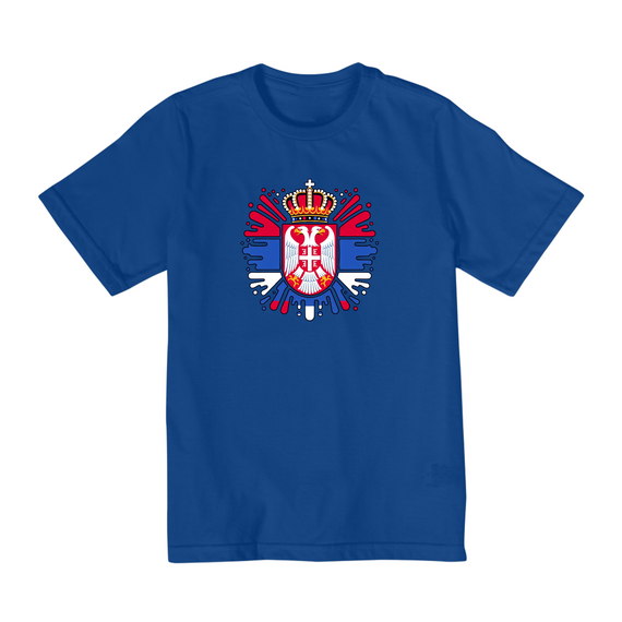 Camiseta Infantil (10 a 14) | Brasão da Sérvia
