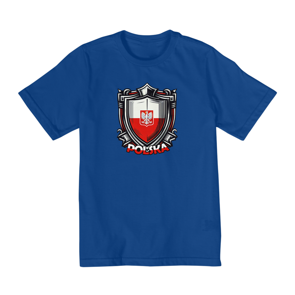 Nome do produto: Camiseta Infantil (10 a 14) | Brasão da Polônia