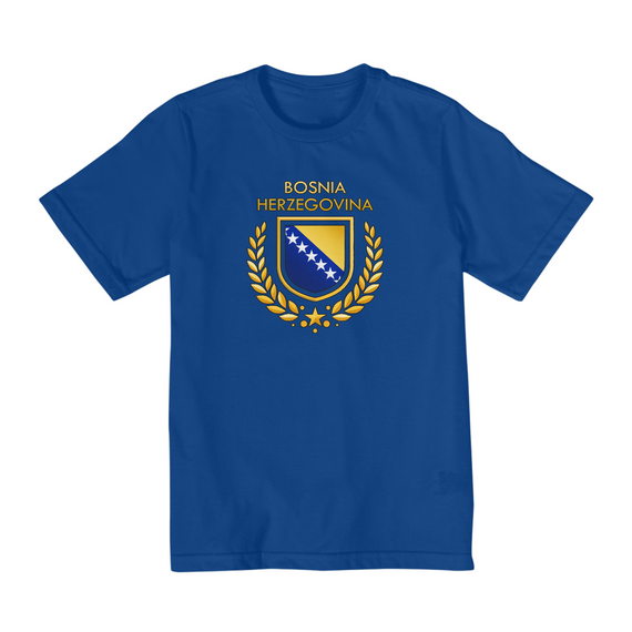 Camiseta Infantil (10 a 14) | Brasão Bosnia Herzegovina
