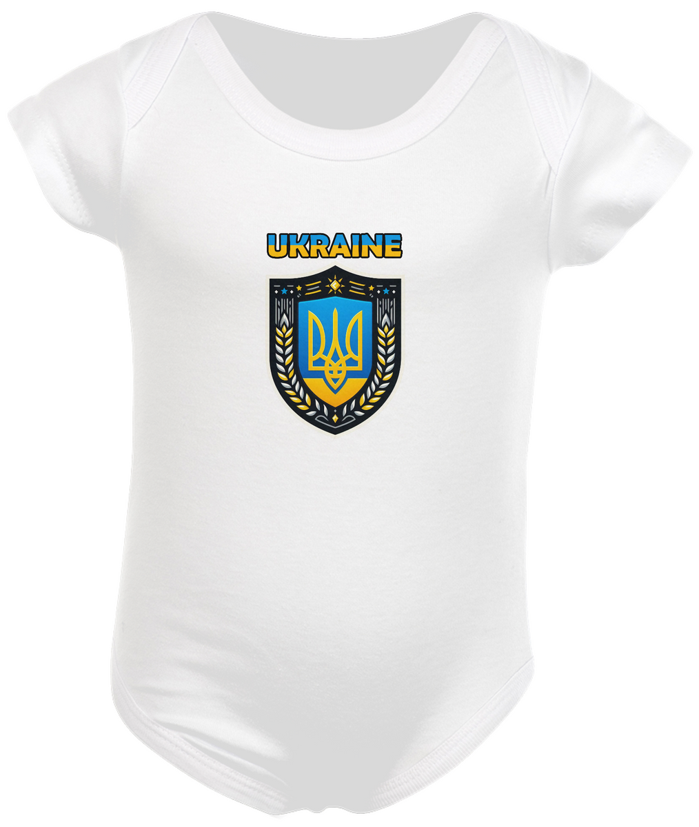 Nome do produto: Body Infantil | Brasão da Ucrânia