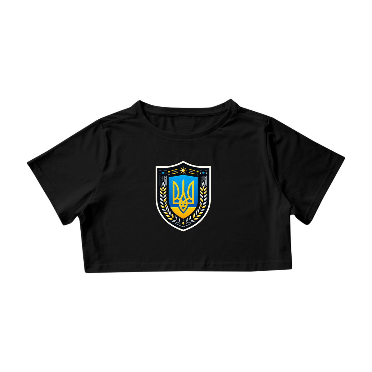 Nome do produto: Cropped | Brasão da Ucrânia