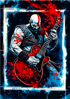 Nome do produtoPoster - Kratos Guitar 