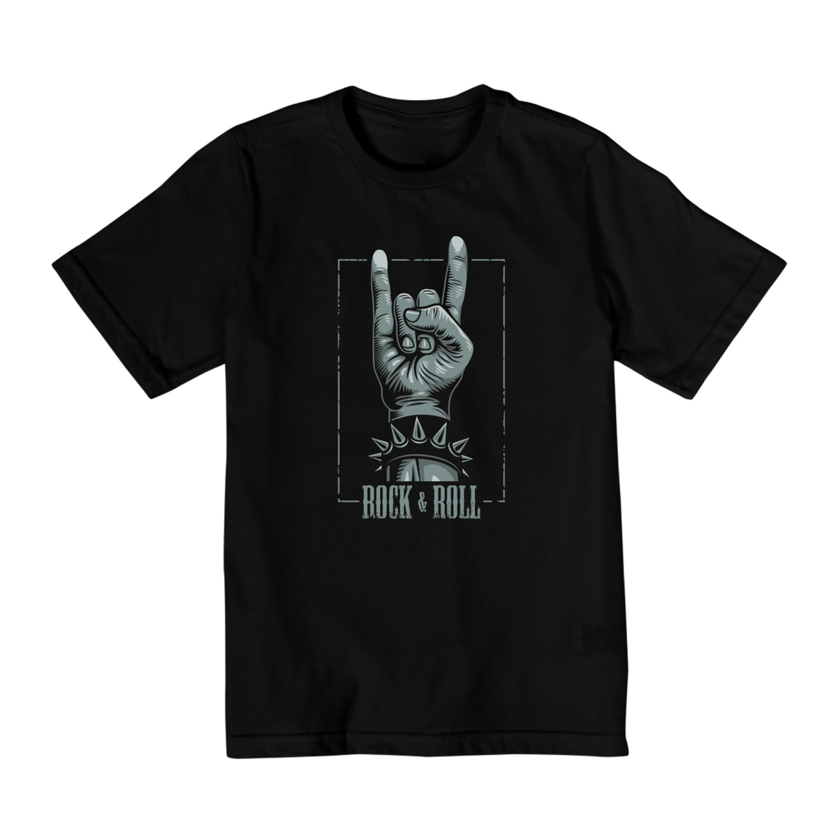 Nome do produto: Camiseta Infantil Rock \\m/