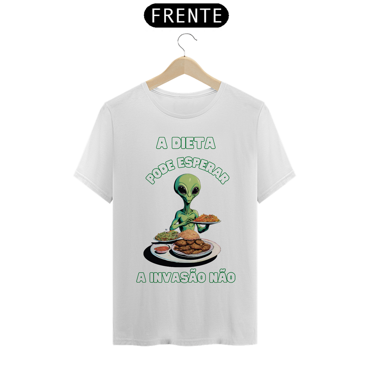 Nome do produto: A Dieta Pode Esperar - T-shirt Classic