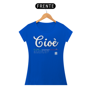 Nome do produtoCioè Camiseta Italiana Baby Long
