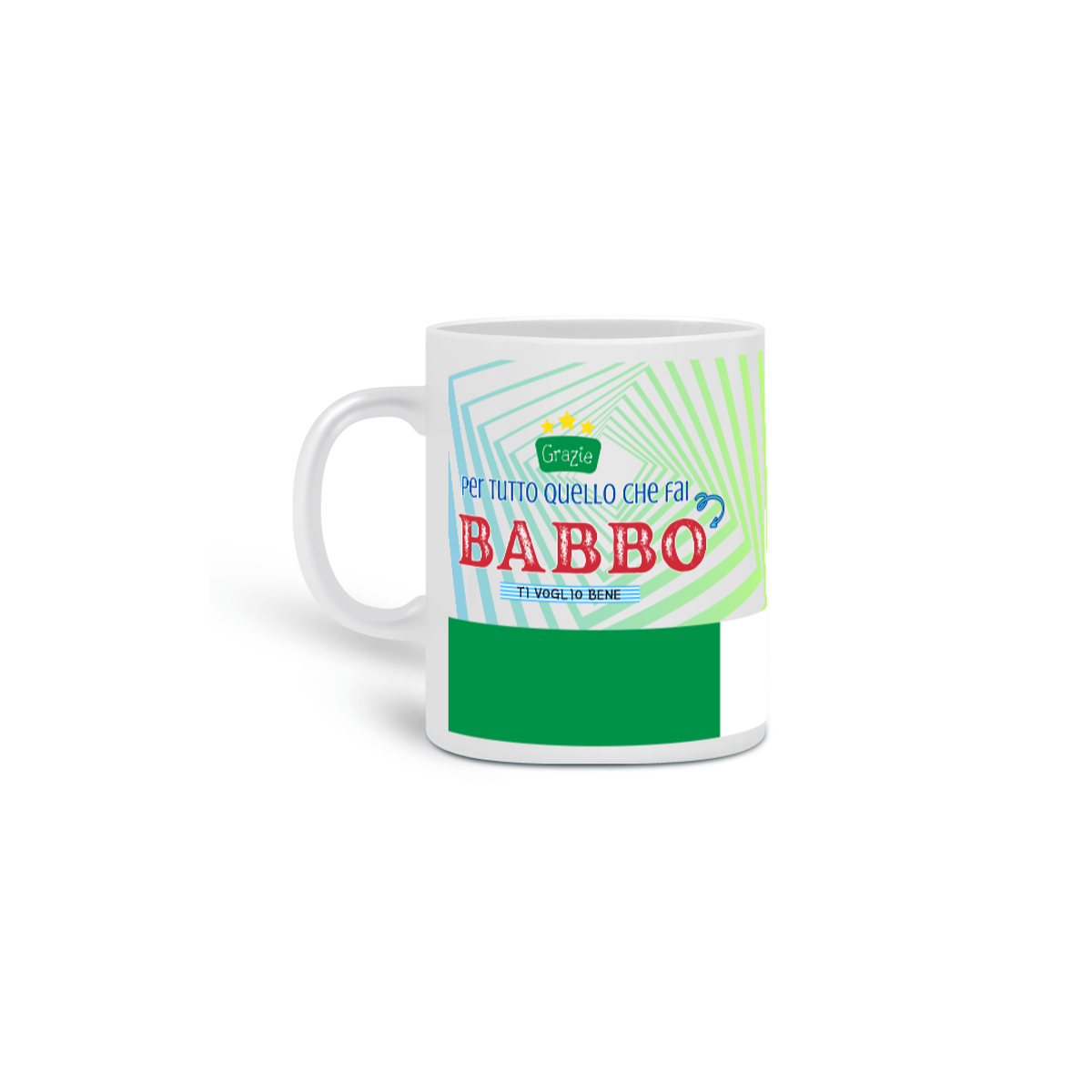 Nome do produto: Caneca Grazie Babbo