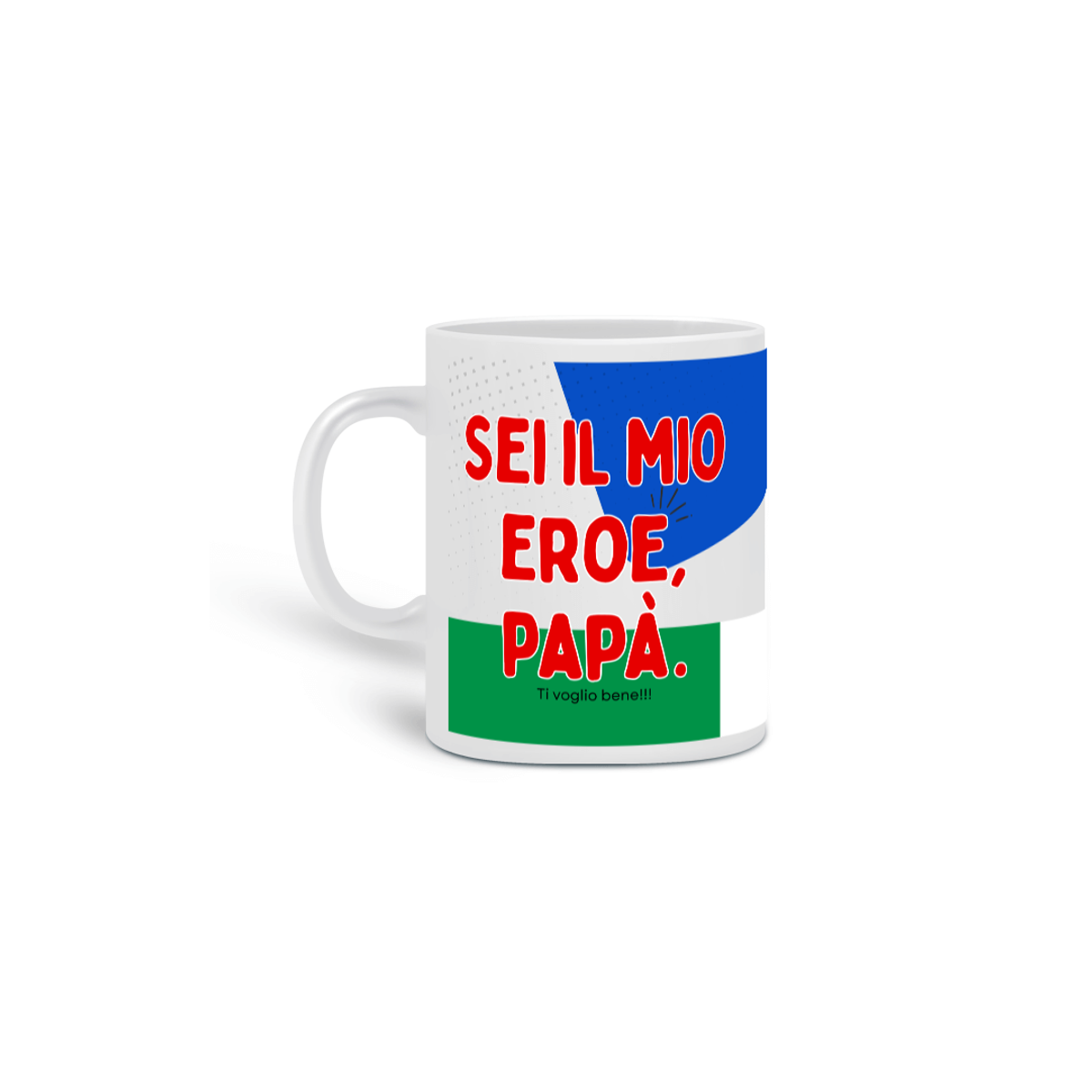 Nome do produto: Caneca Sei il mio Eroe 