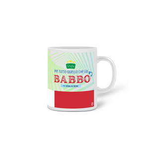 Nome do produtoCaneca Grazie Babbo