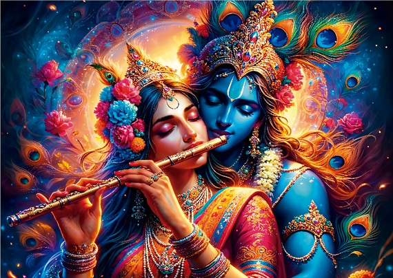 Radha e Krishna - O Abraço