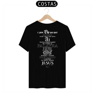 Nome do produtoCamiseta Clássica - Um Homem Chamado Jesus [ESTAMPA SÓ NAS COSTAS]