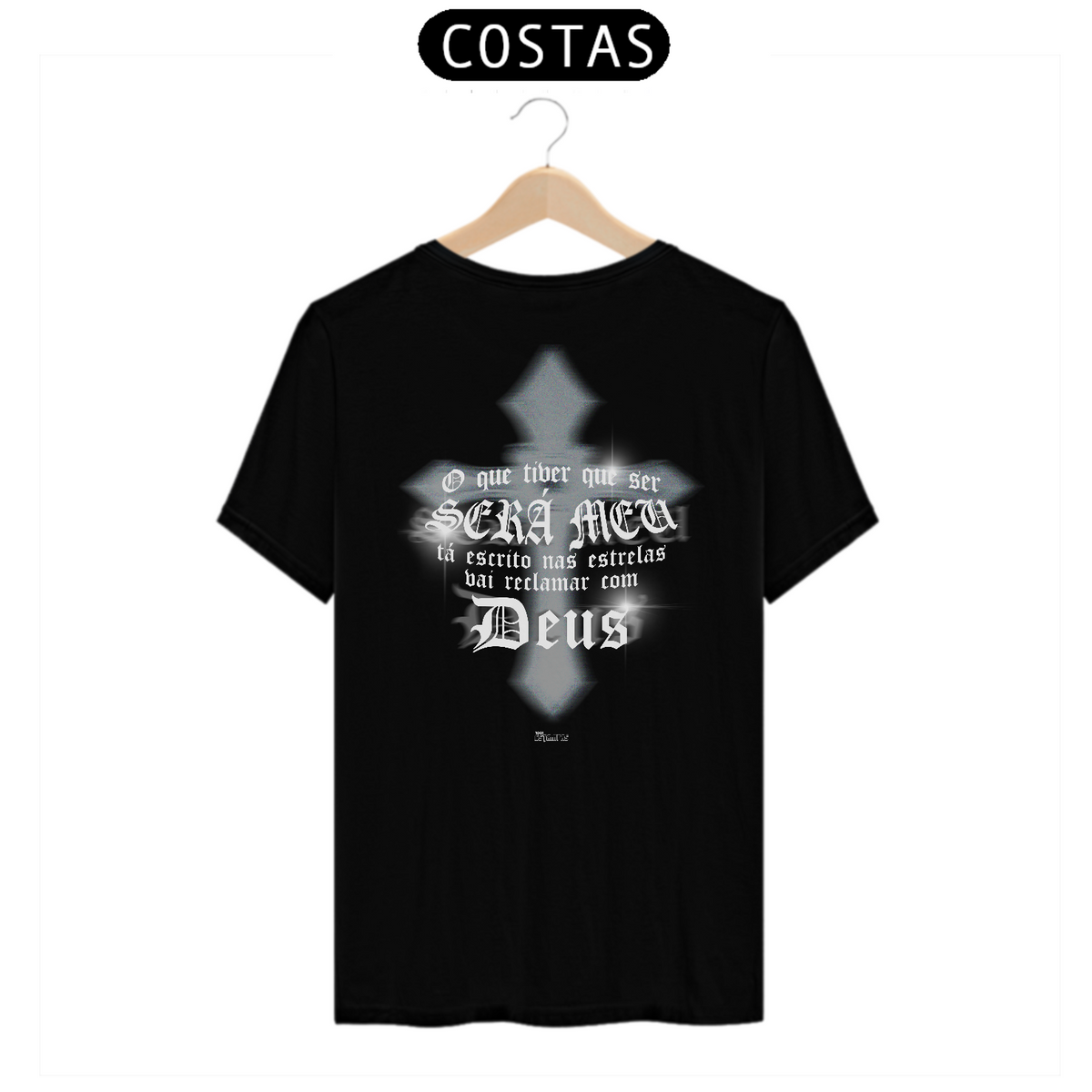 Nome do produto: Camiseta Clássica - Tá Escrito Nas Estrelas [ESTAMPA SÓ NAS COSTAS]