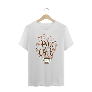 Camiseta Amo Café - Plus Size
