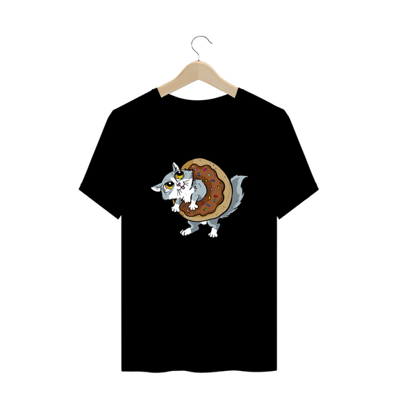 Camiseta Cat & Donut - Plus Size