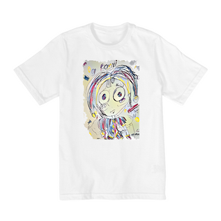 Nome do produtoT-shirt Infantil Arte Exclusiva Pomni - Assinatura: Helena