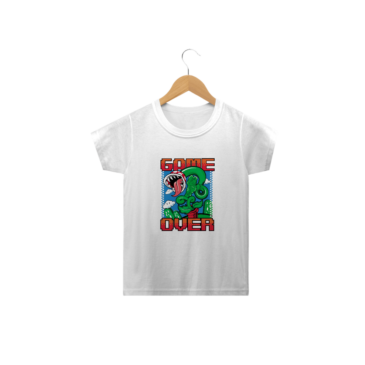 Nome do produto: T-shirt Infantil- Mario Game Over