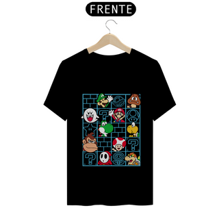 Nome do produtoT-shirt - Mario Grid Personagens