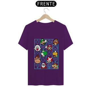 Nome do produtoT-shirt - Mario Grid Personagens