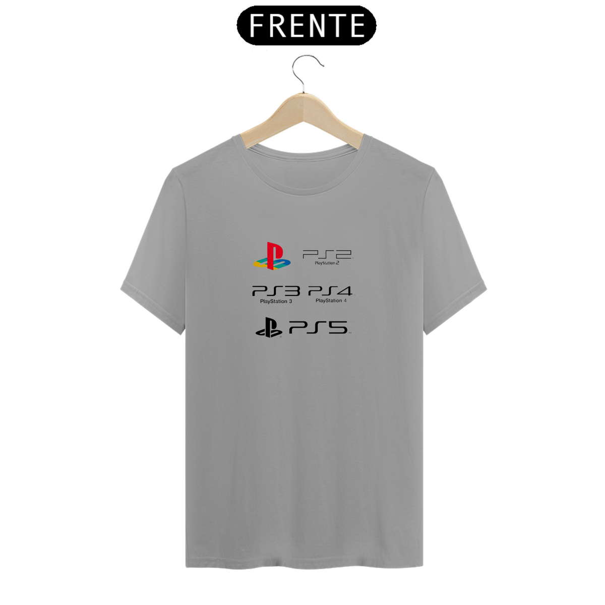 Nome do produto: Camiseta T-Shirt PLAYSTATION EVOLUÇÃO