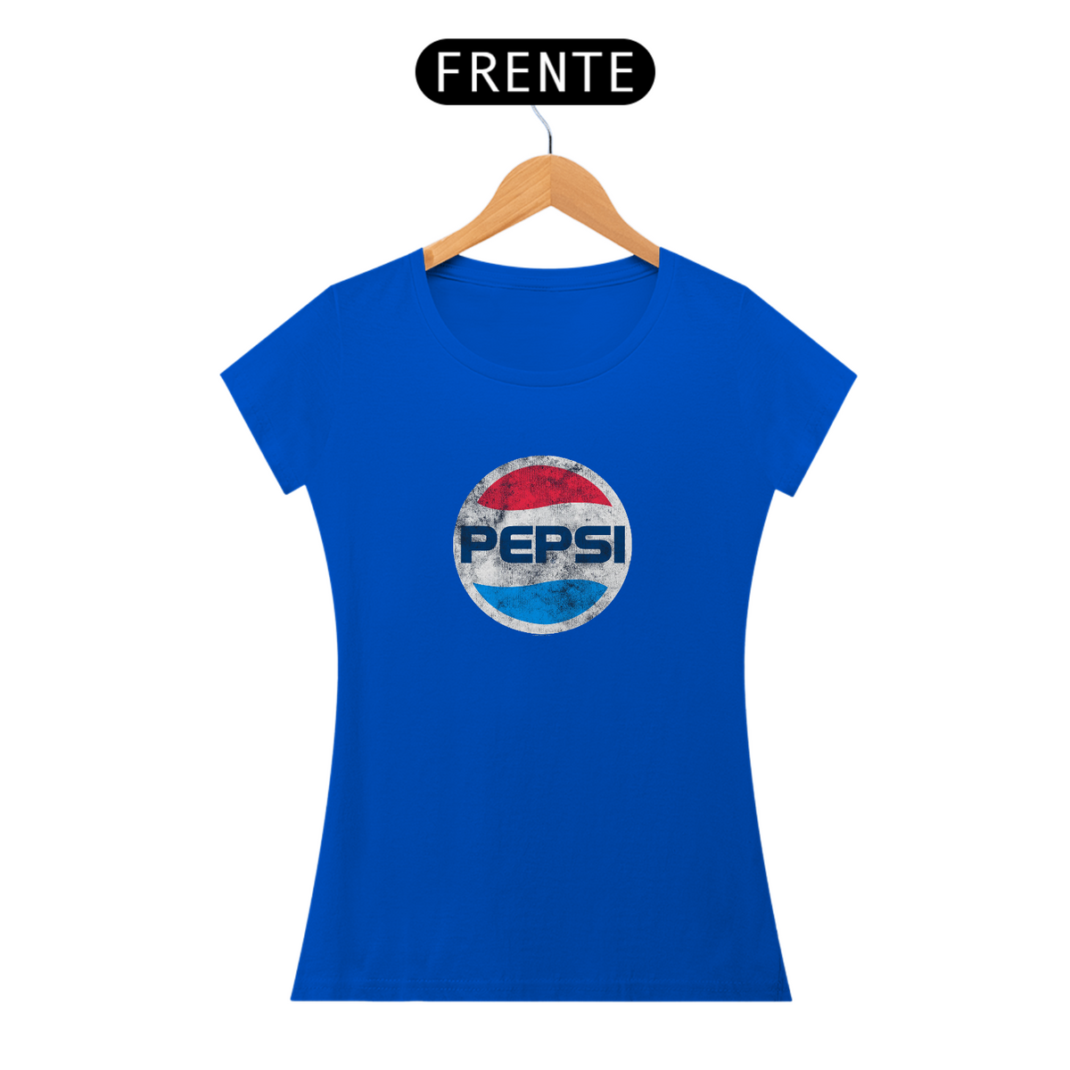 Nome do produto: Baby Look PEPSI LOGO RETRÔ