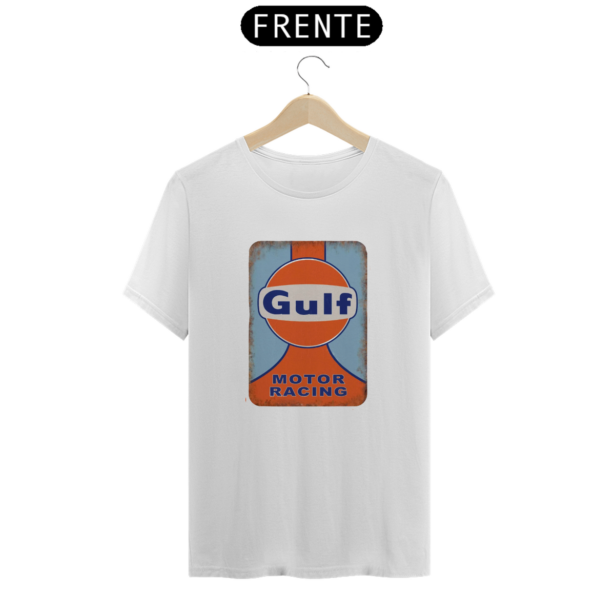 Nome do produto: Camiseta T-Shirt GULF RETRÔ