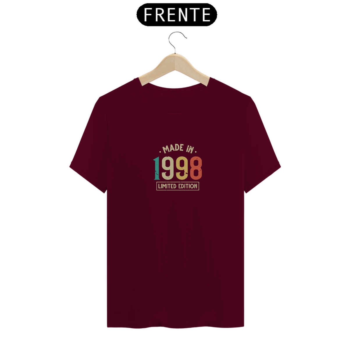 Nome do produto: Camiseta T-Shirt MADE IN 1998