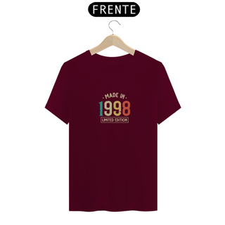 Nome do produtoCamiseta T-Shirt MADE IN 1998