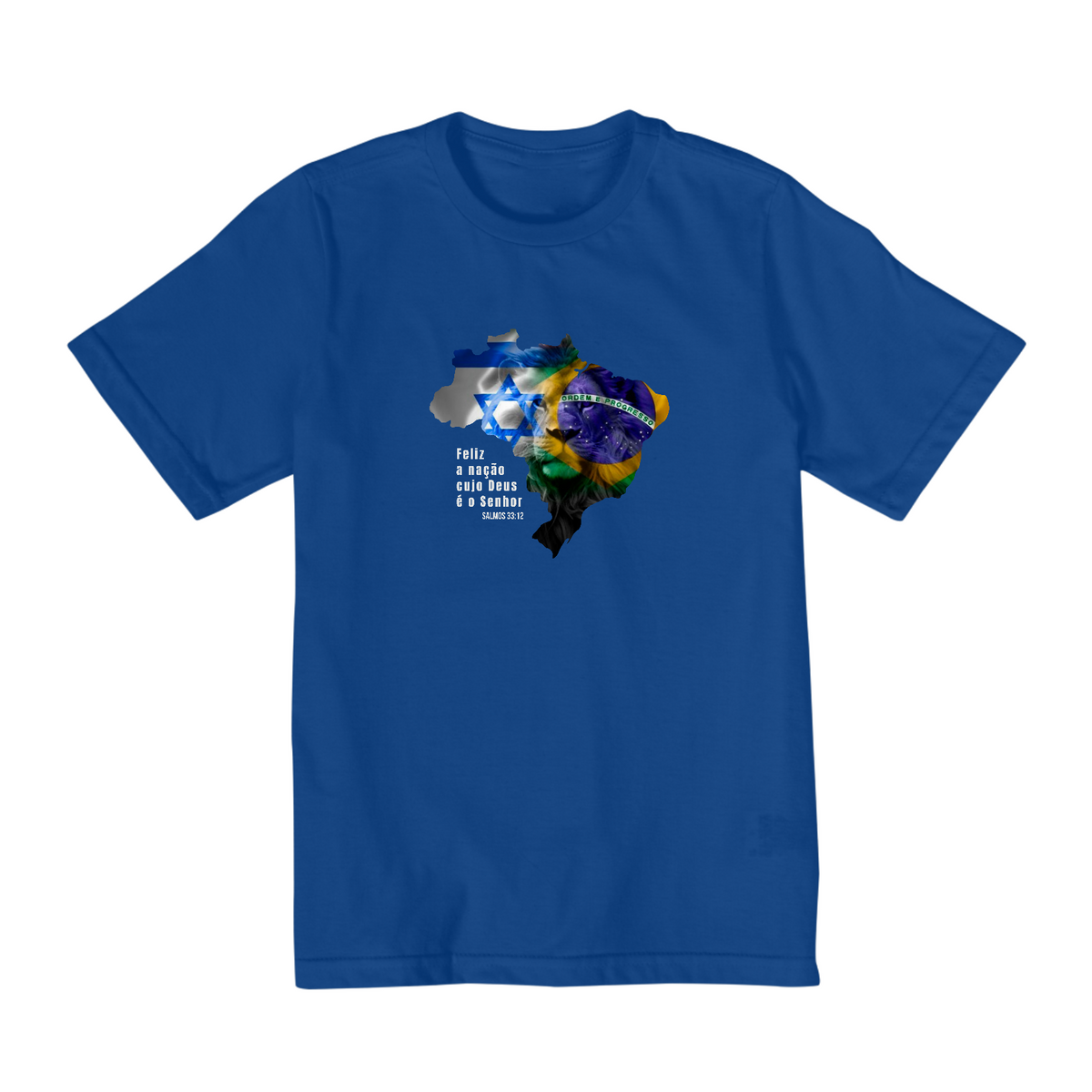 Nome do produto: Camiseta Infantil Brasil Israel