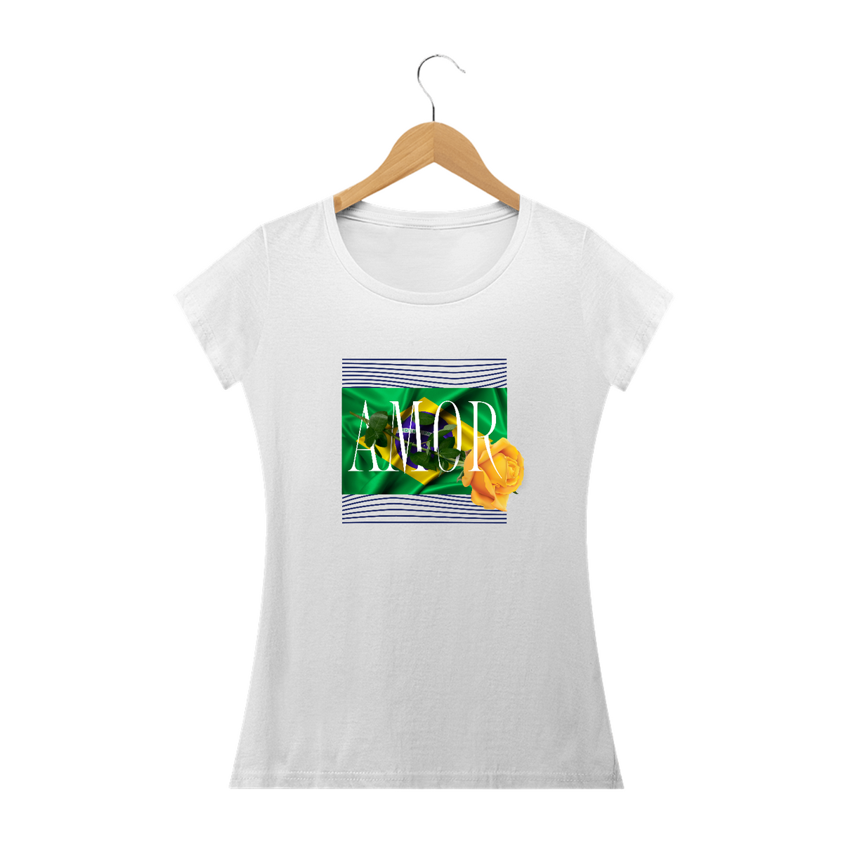 Nome do produto: Camiseta Feminina Amor