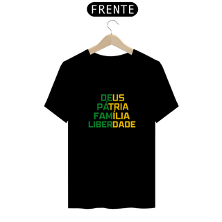 Camiseta Masculina Deus, Pátria, Família, Liberdade