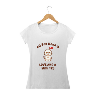 Camiseta Feminina Love Shihtzu