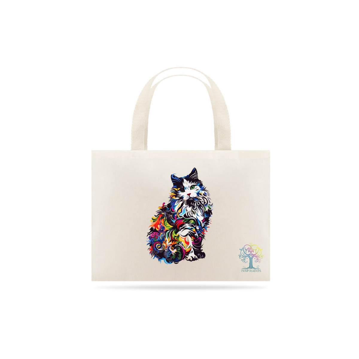 Nome do produto: Eco Bag Gato colorido 2