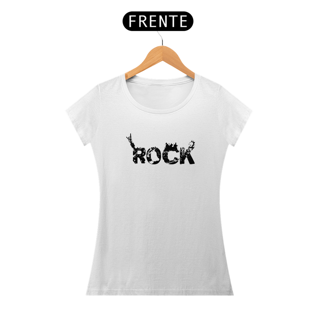 Nome do produto: Camiseta Baby Look Rock