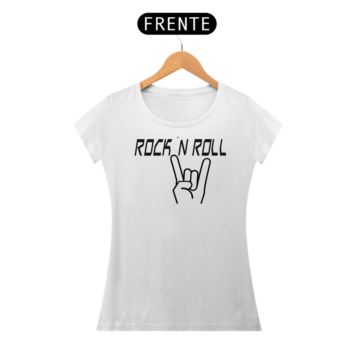 Nome do produto: Camiseta Baby Look Rock N Roll