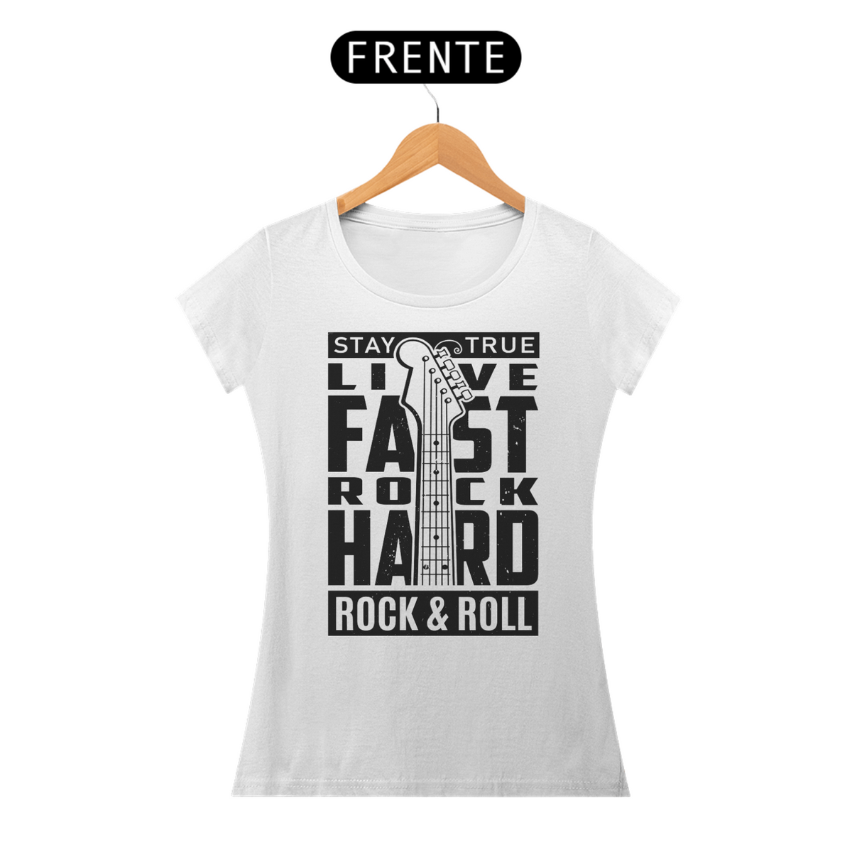 Nome do produto: Camiseta Baby Look Rock Hard