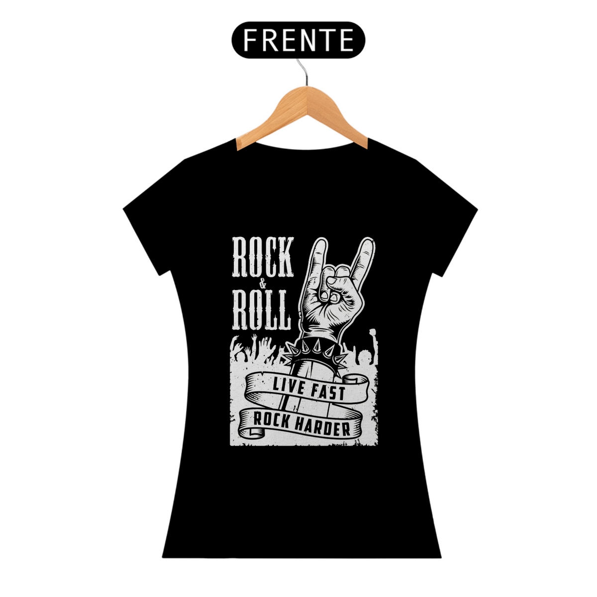 Nome do produto: Camiseta Baby Look Rock & Roll Madona in Rio