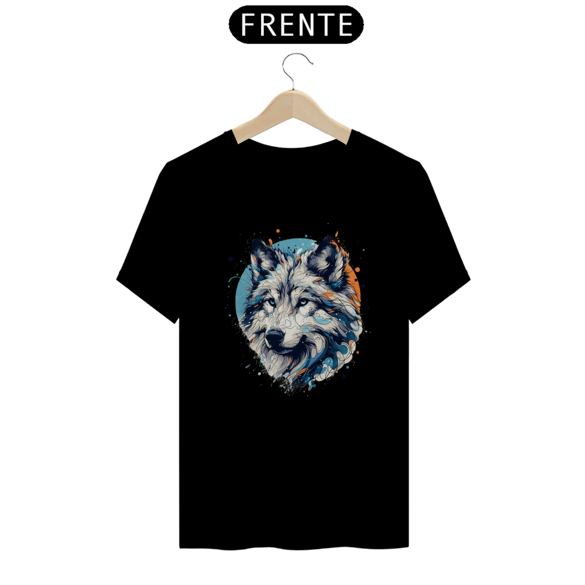 Nome do produto: Camisa de lobo abstrato