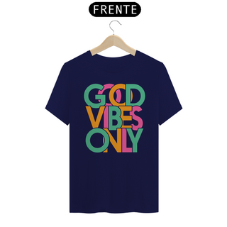 Nome do produtoT-shirt camiseta Good Vibes Only