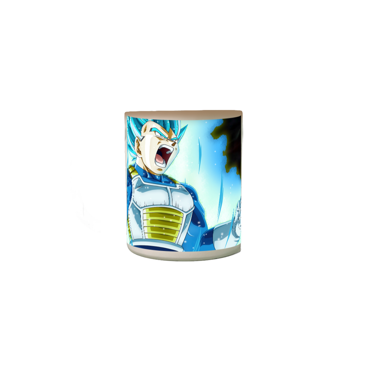 Nome do produto: Caneca Mágica Vegeta  Super Saiyajin Azul