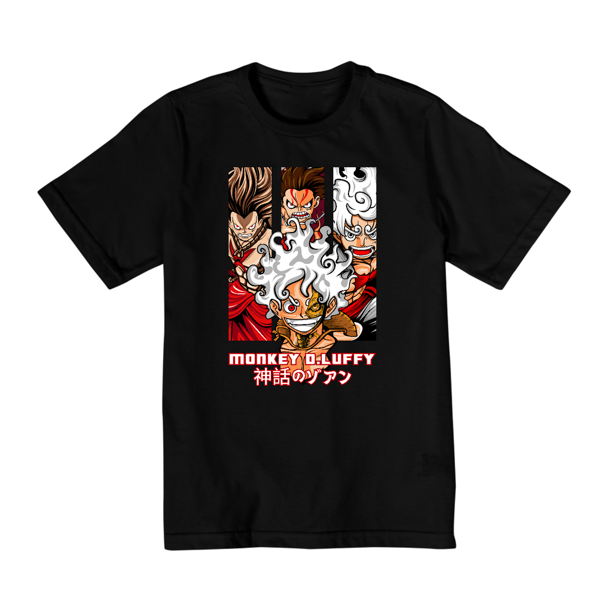 Nome do produto: Camiseta Monkey D. Luffy Infantil