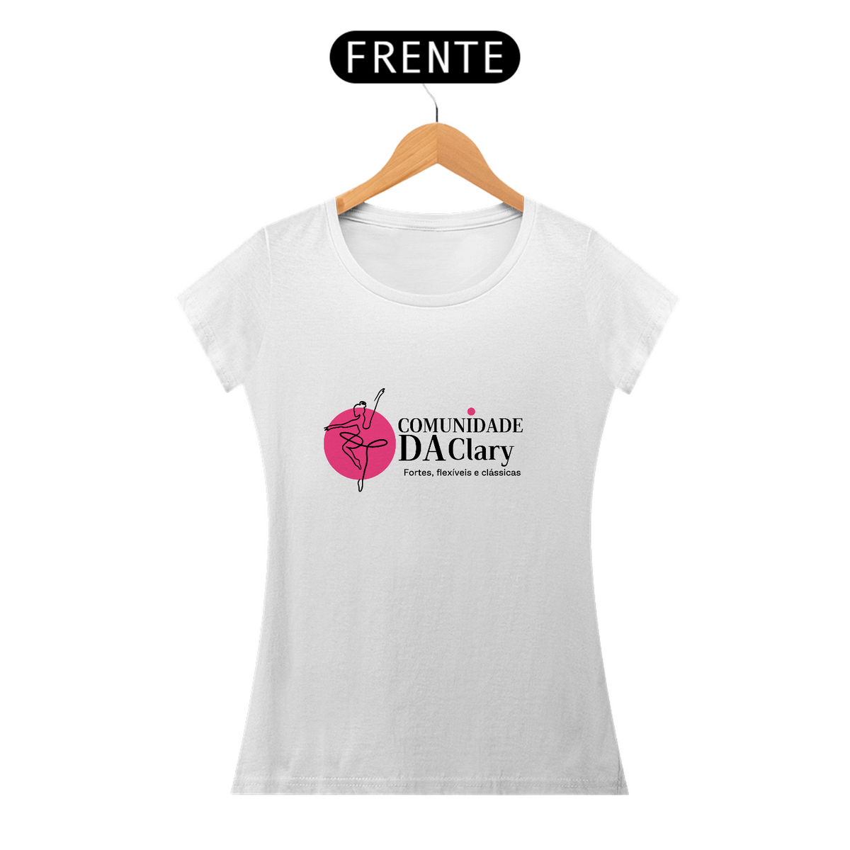 Nome do produto: Camiseta feminina comunidade da Clary -Branca 