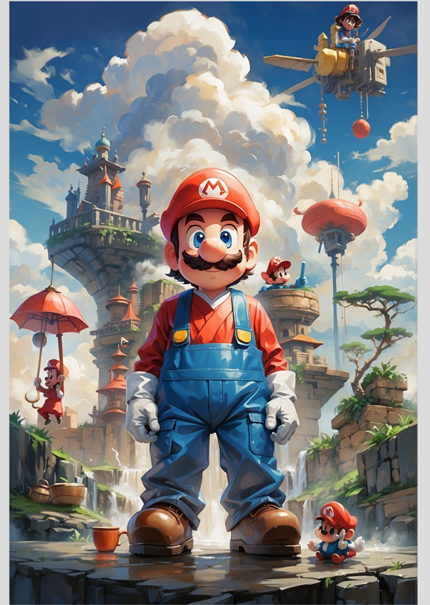 Nome do produto: Poster Mario Aventures 