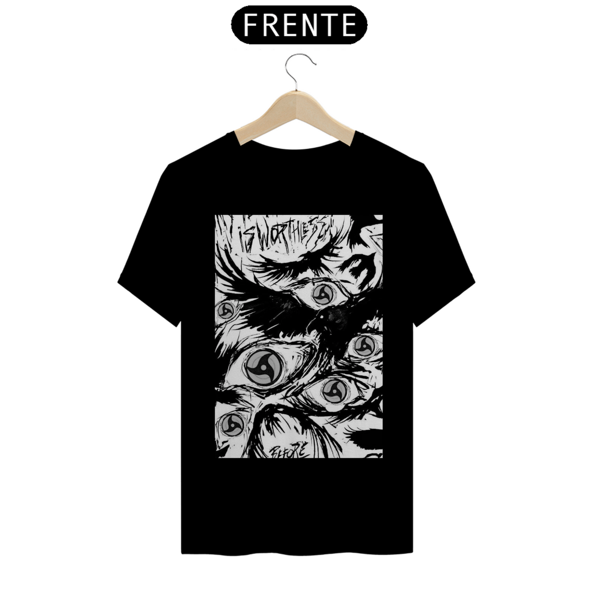 Nome do produto: Camiseta Itachi Corvo universo Naruto 