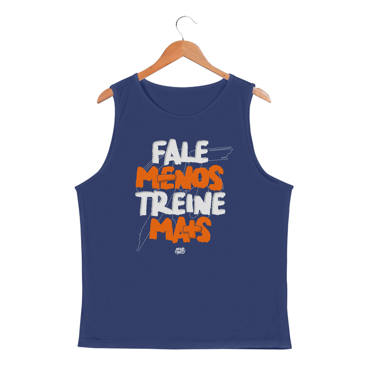 Nome do produto: Fale Menos, Treine Mais - Masc. (Dry Fit)