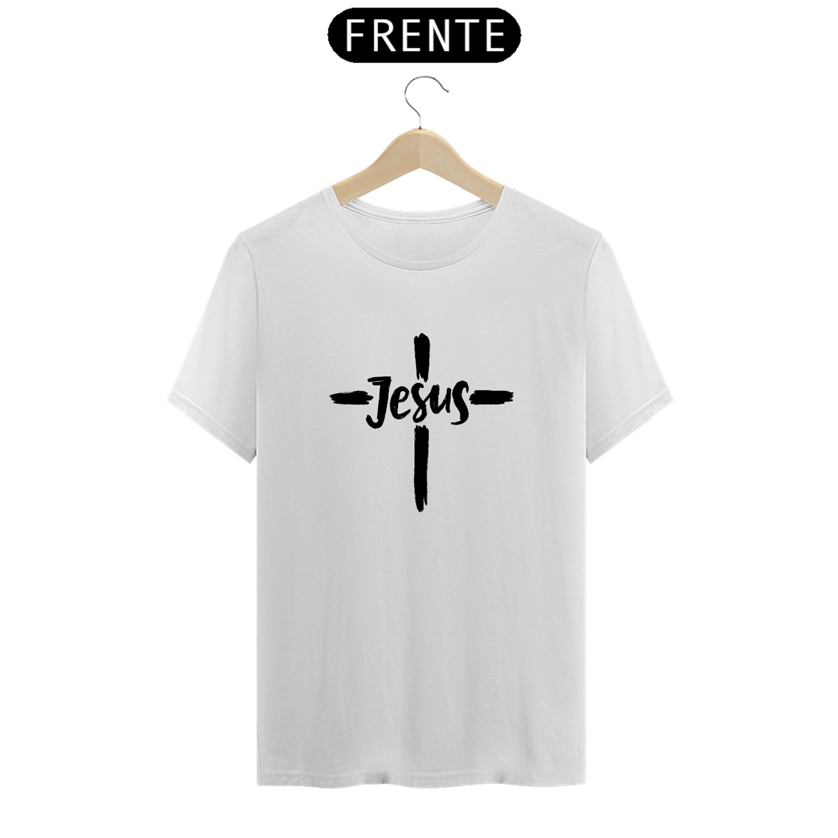 Nome do produto: Camiseta classic letra preta Jesus