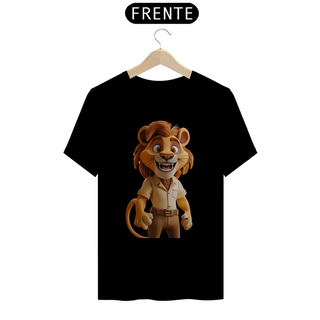 Camiseta leão cartoon