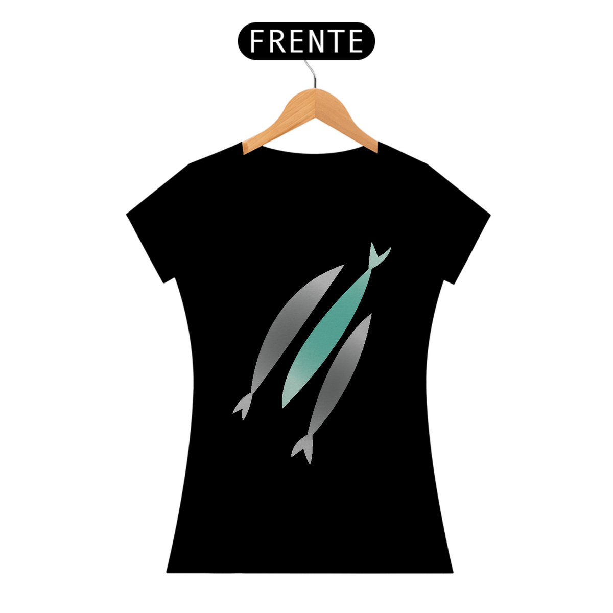 Nome do produto: Camiseta Baby Long Cristã / 3 Peixes - The Chosen Feminina