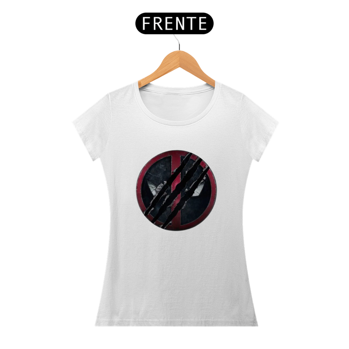 Nome do produto: Camiseta Deadpoll e Wolverine feminina