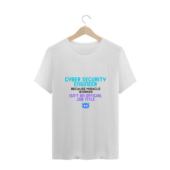 Camiseta Plus Size Official job Cyber Security